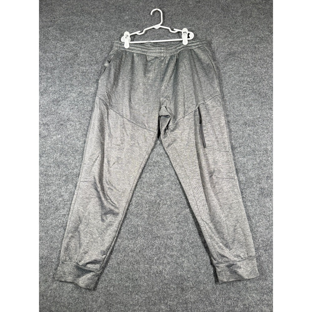 Avia Athletic Jogger Pants Mens Medium Heather Gray Elastic Waistband Drawstring